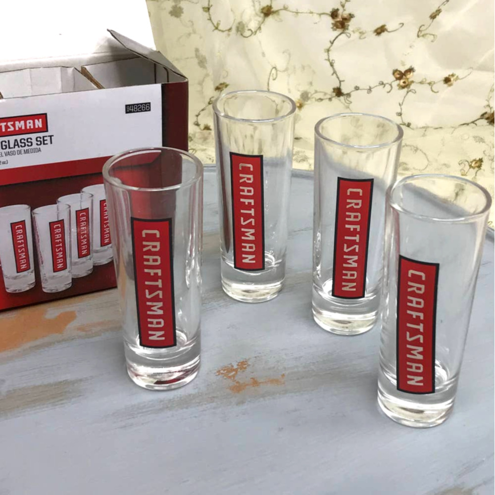 NEW Craftsman Shot Glass Set of Four